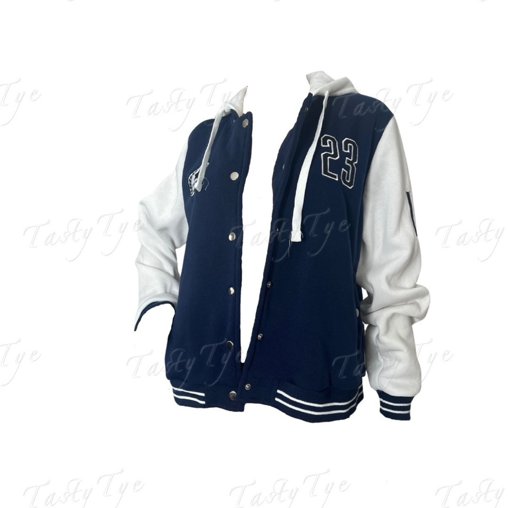 Miss Selfie Embroidered Varsity Jacket Size XL